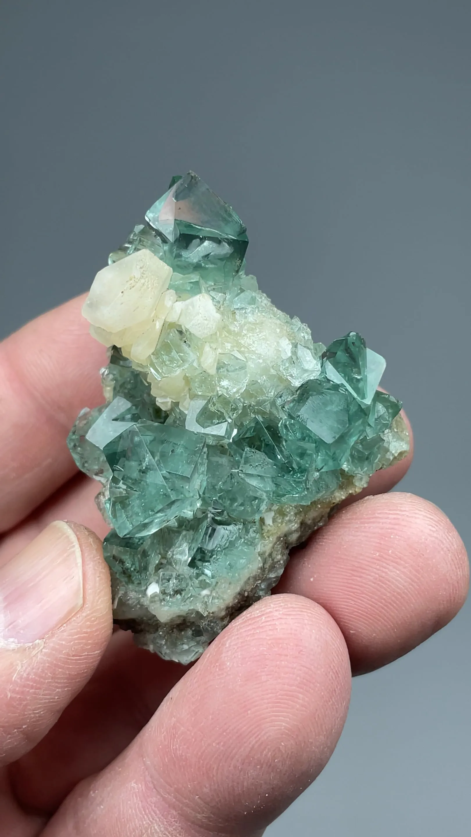 Fluorite with Calcite - image 2