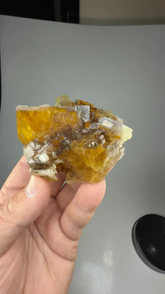 Fluorite with Calcite image