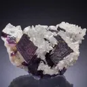 Fluorite with Calcite - image 1