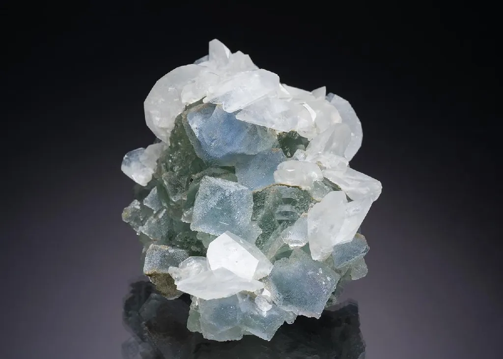 Fluorite with Calcite