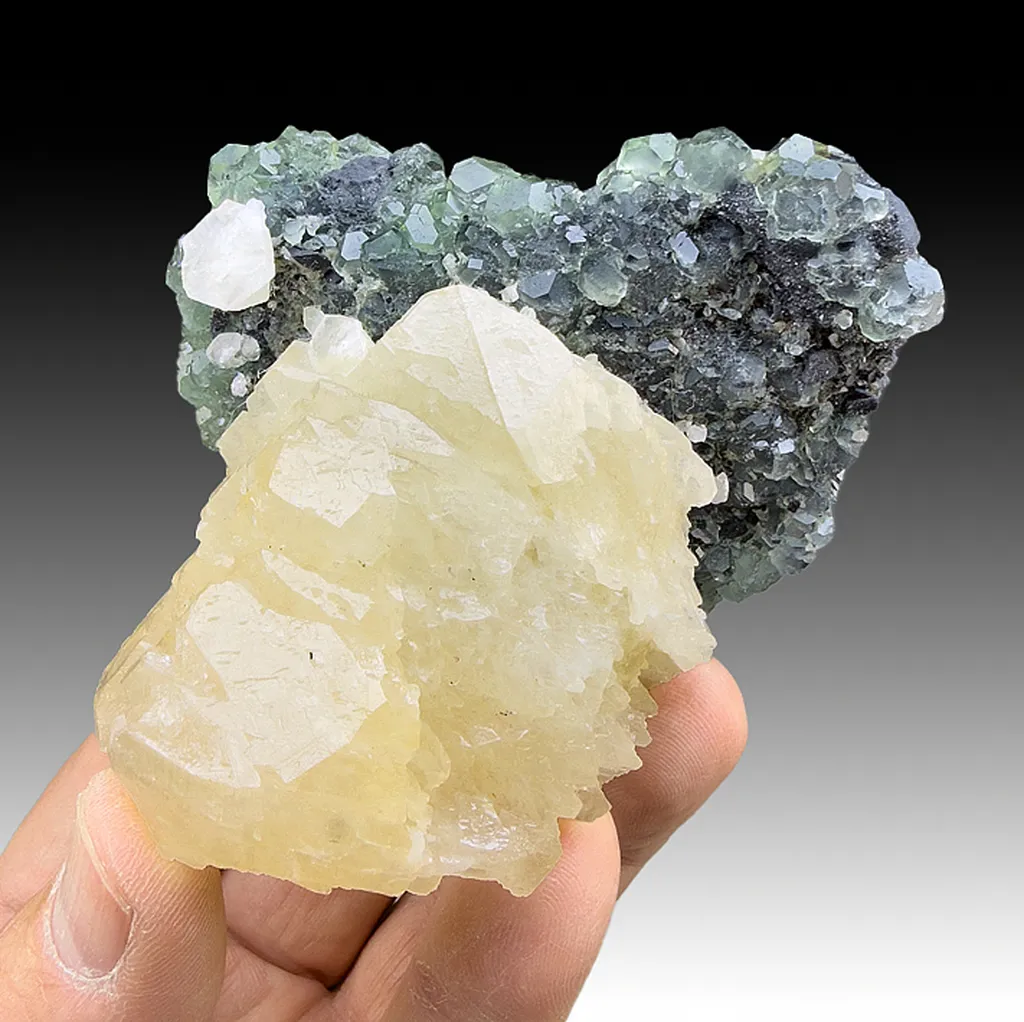 Fluorite with Calcite image