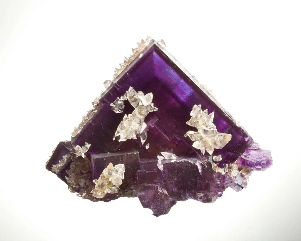 Fluorite With Calcite - image 3