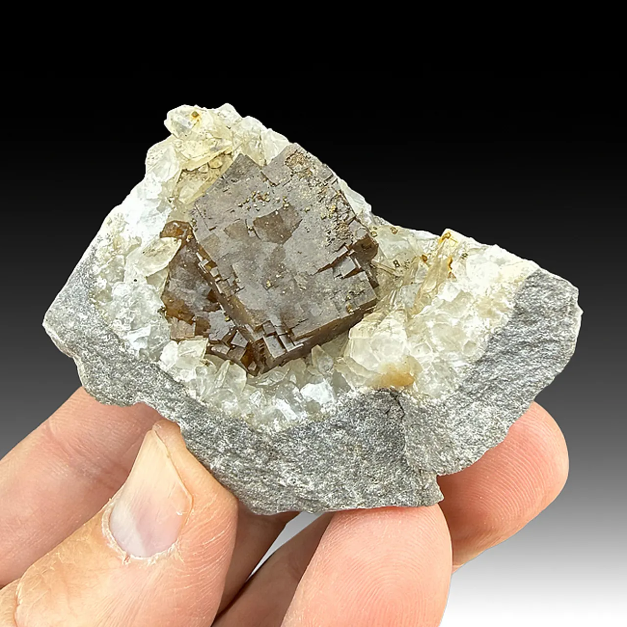 Fluorite with Calcite - image 1