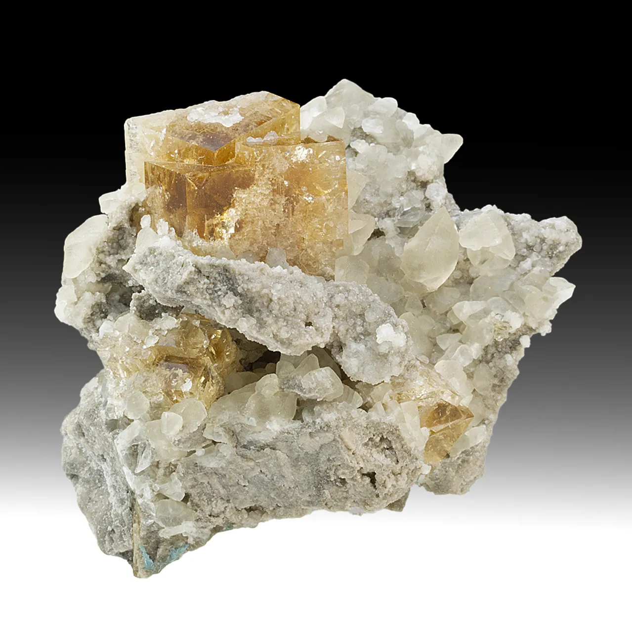 Fluorite with Calcite - image 1