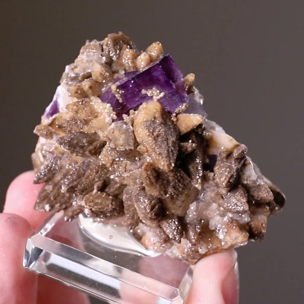 Fluorite with Calcite - image 2