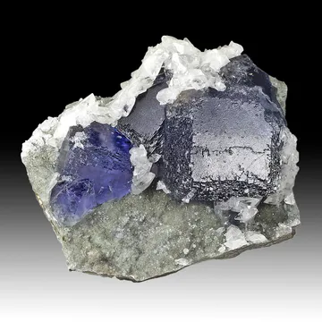 Fluorite with Calcite
