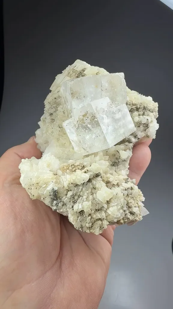 Fluorite with Calcite - image 2
