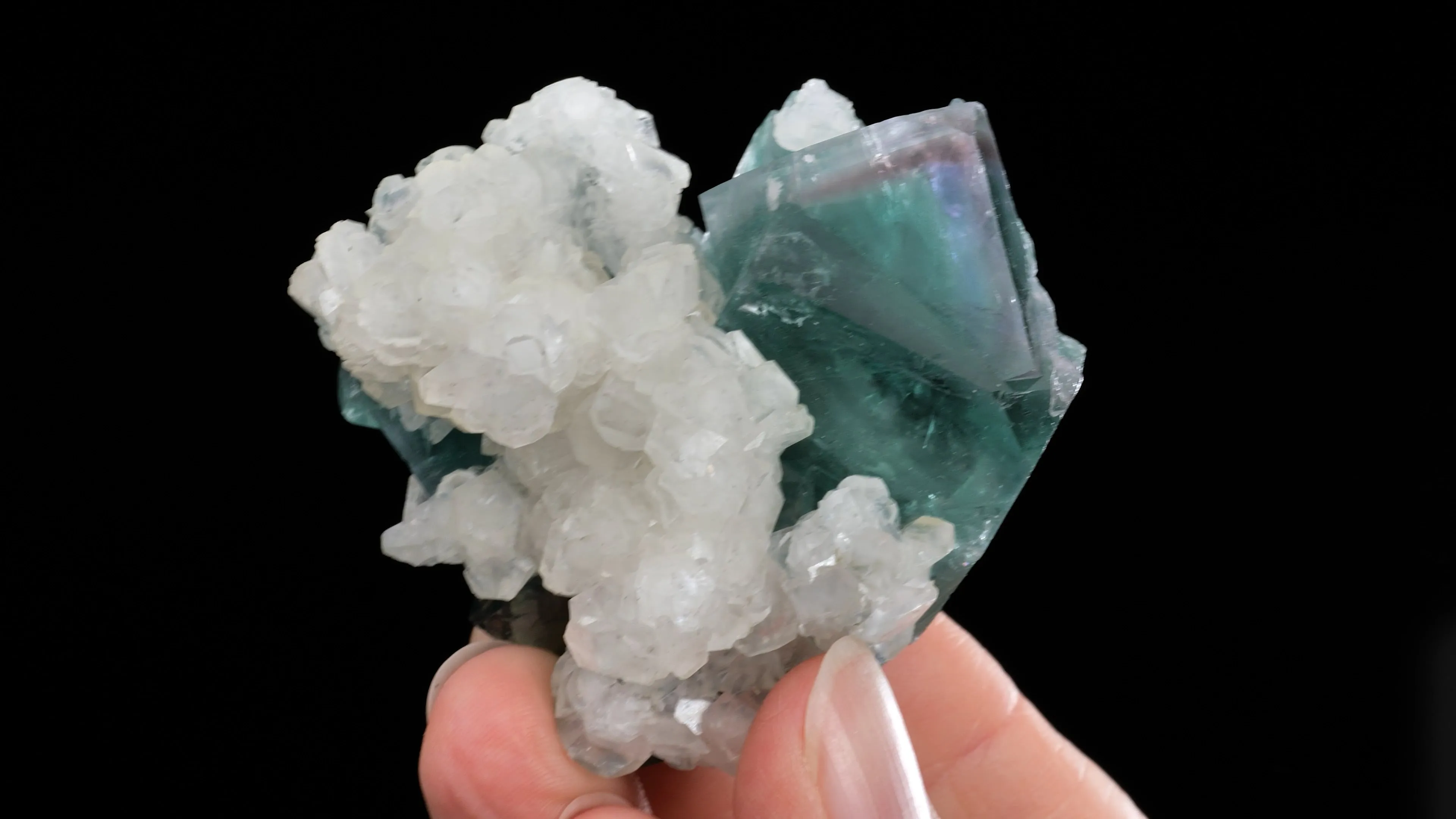 Fluorite with Calcite - image 2
