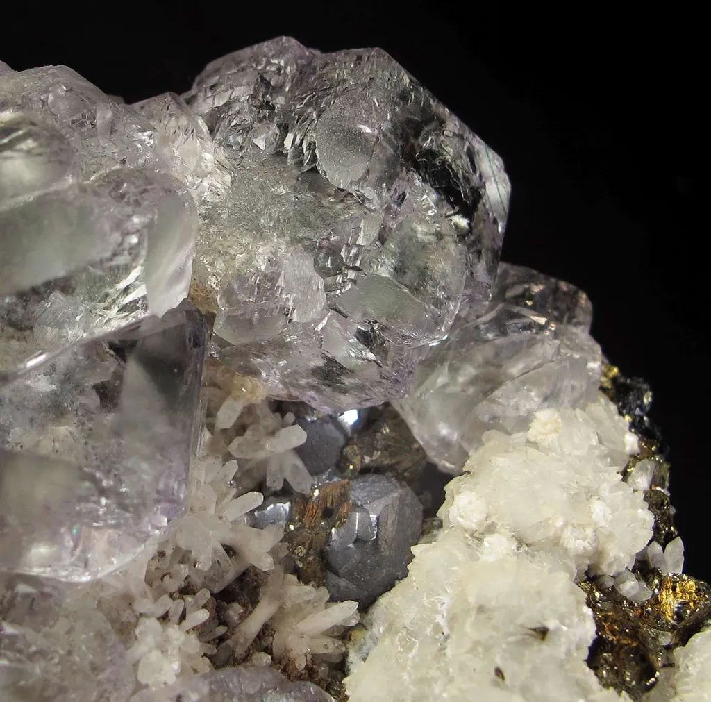Fluorite With Calcite - image 2