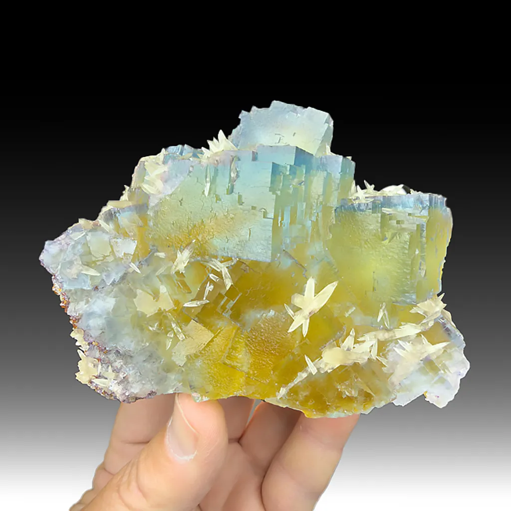 Fluorite with Calcite image