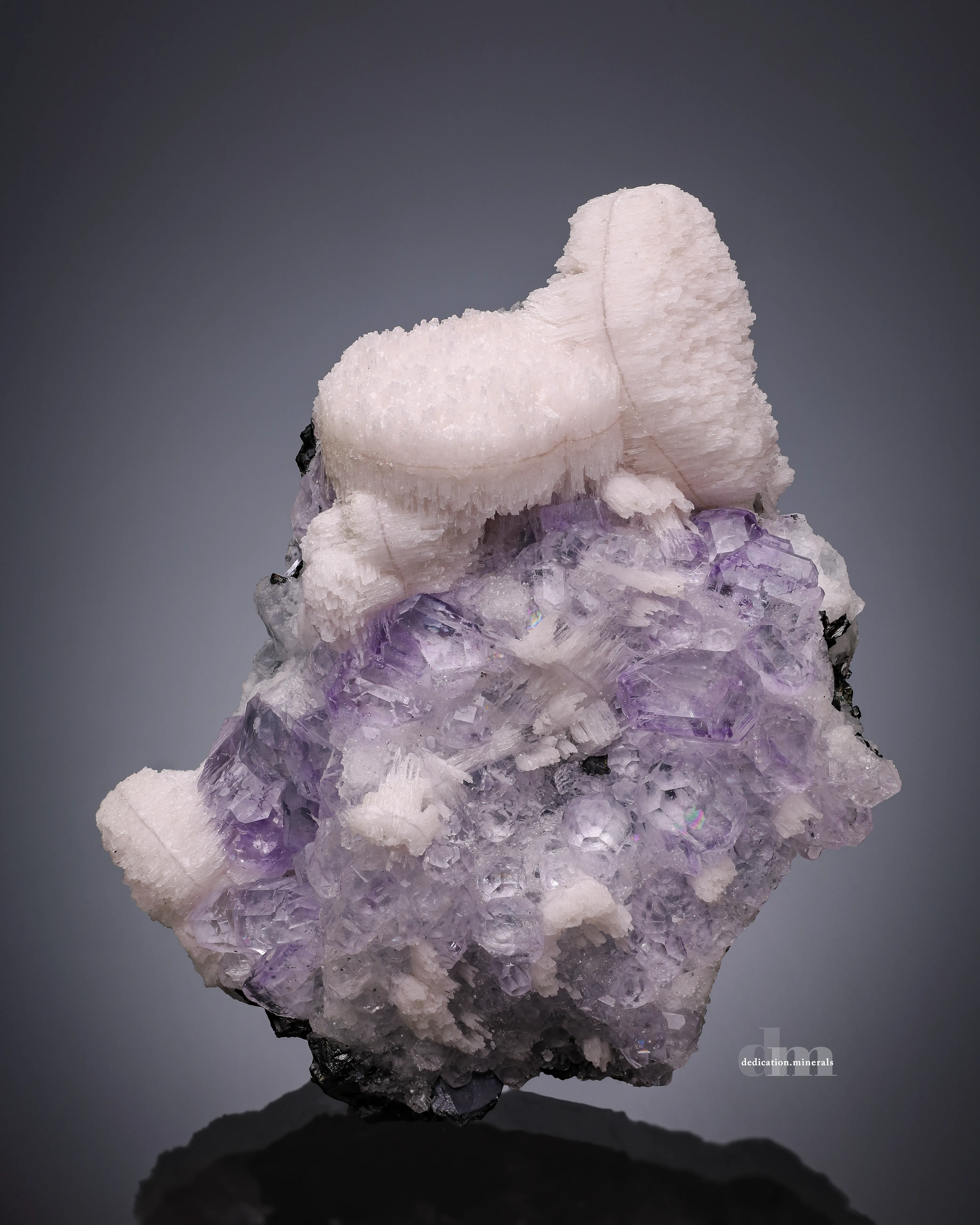 Fluorite with Calcite - image 1
