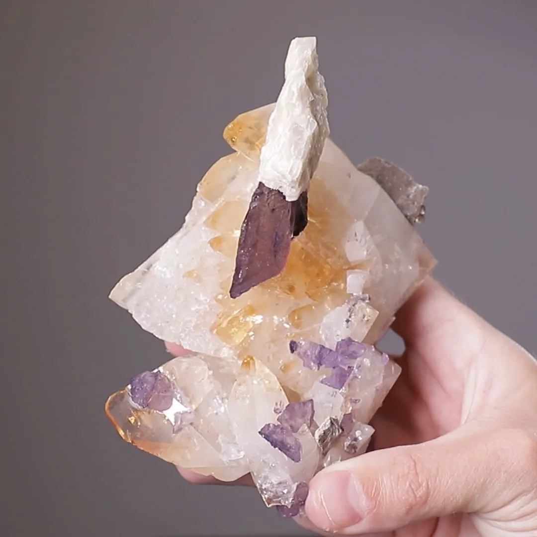 Fluorite with Calcite - image 2