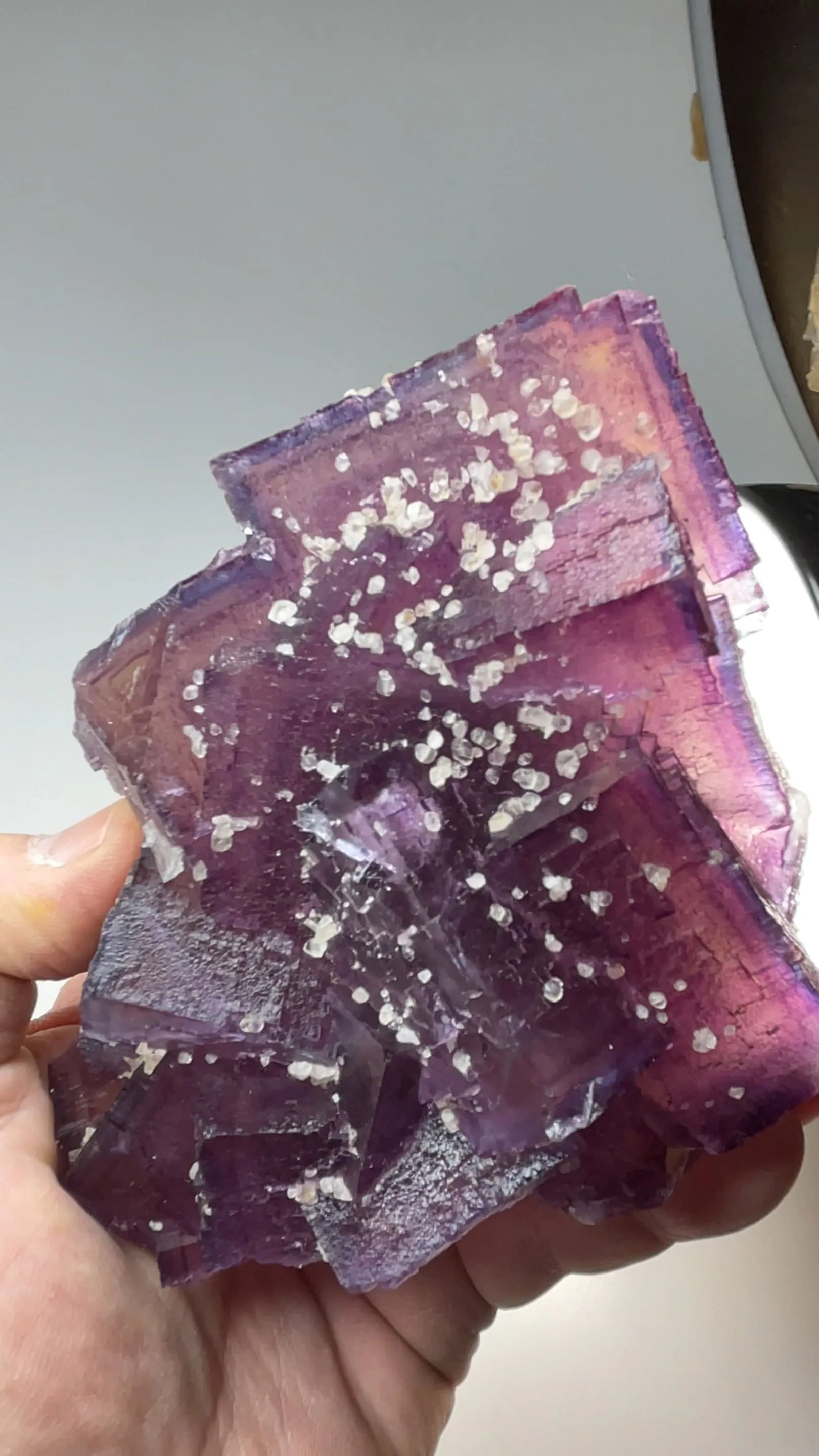 Fluorite with Calcite - image 2