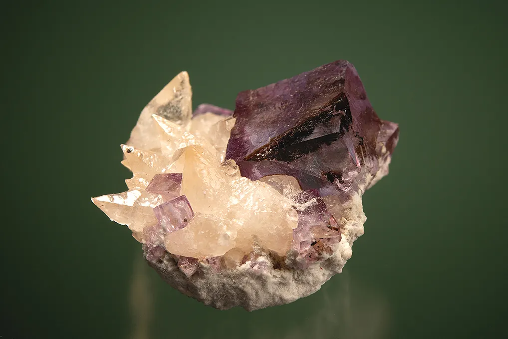 Fluorite with Calcite - image 2
