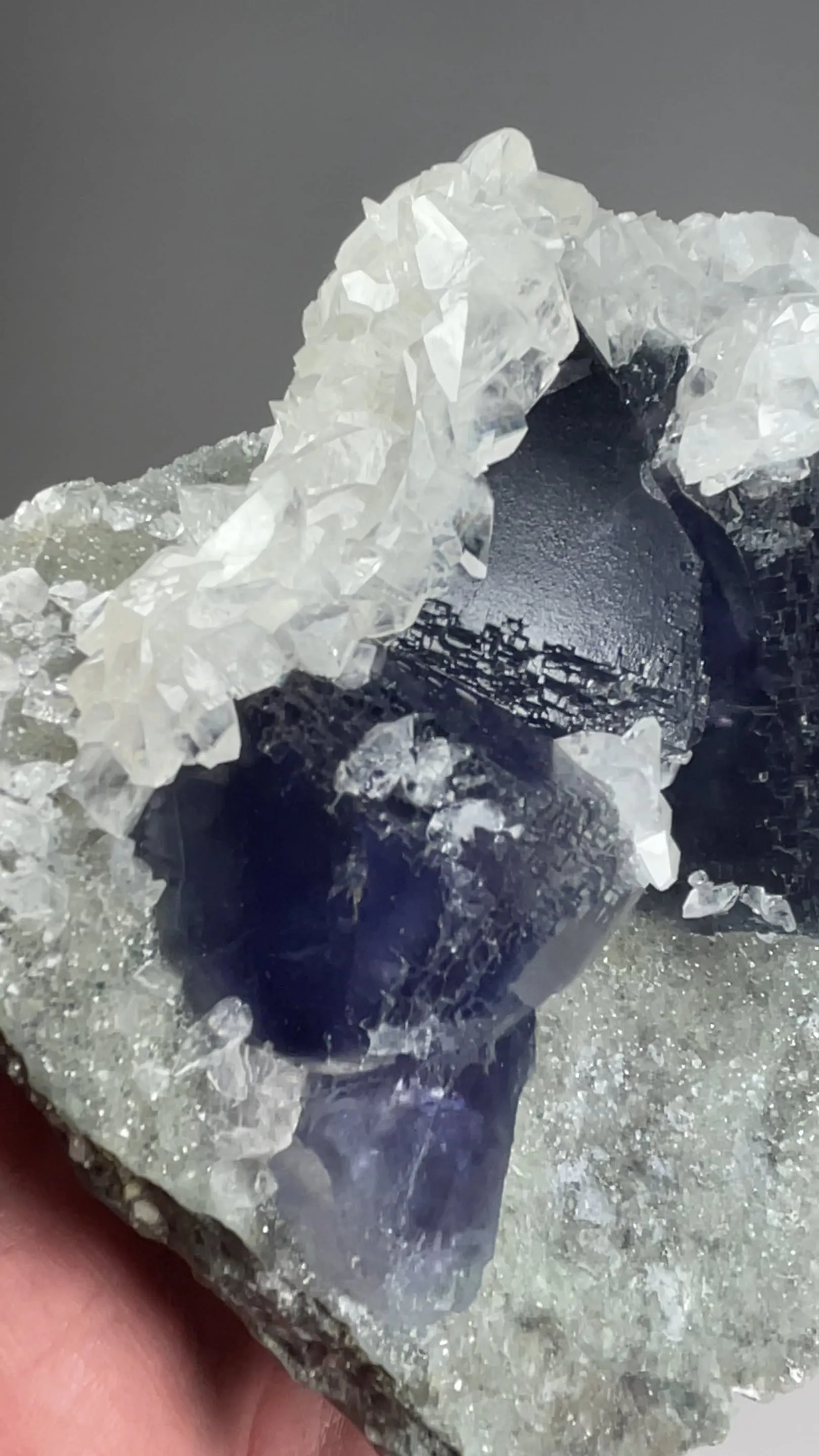 Fluorite with Calcite - image 2