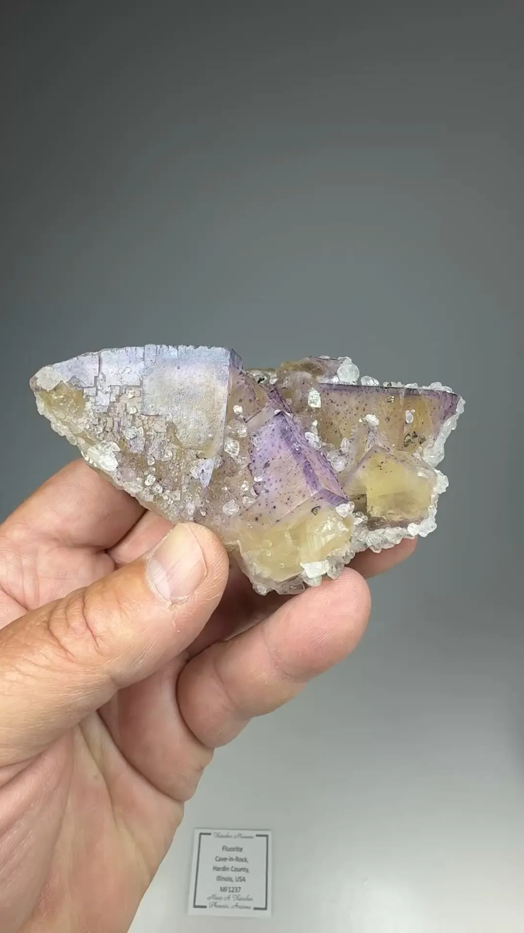 Fluorite with Calcite - image 2