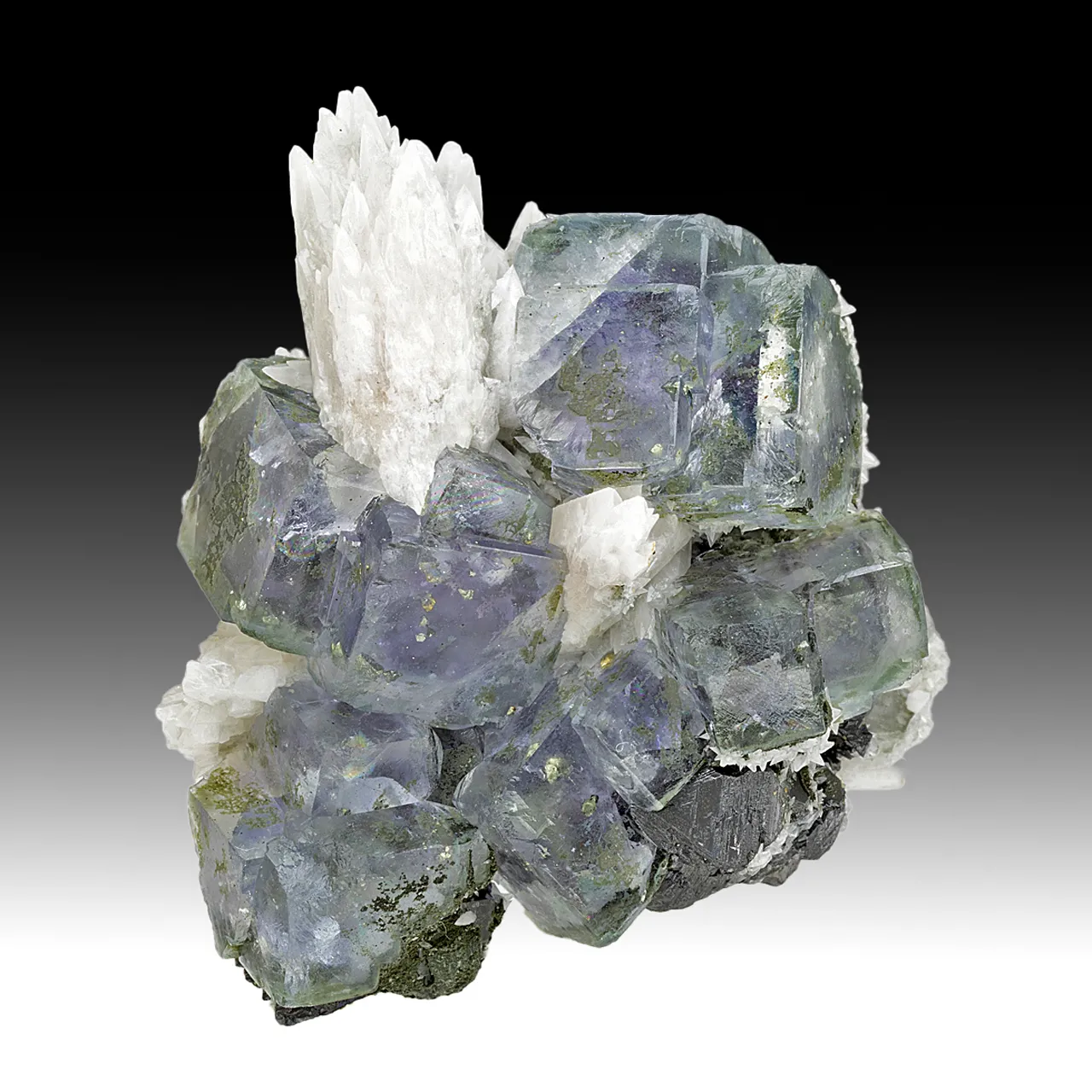 Fluorite with Calcite - image 1