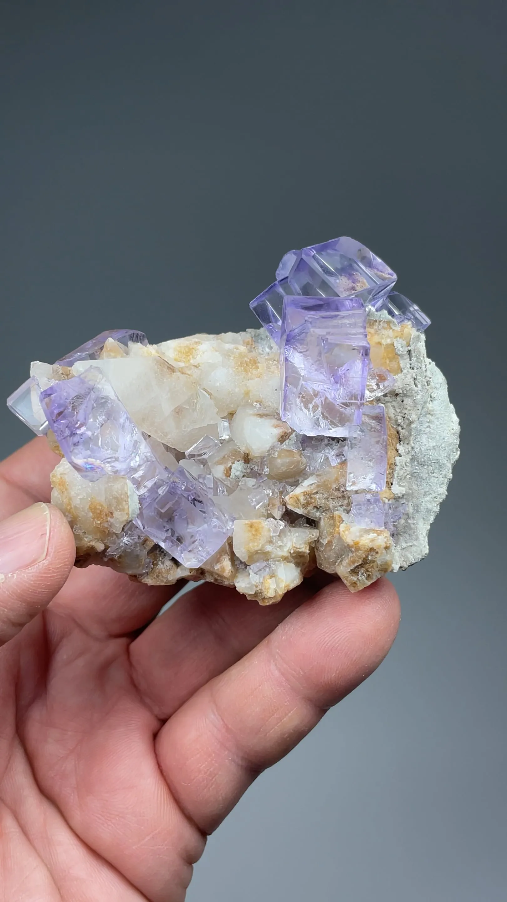 Fluorite with Calcite - image 2