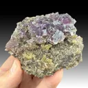 Fluorite with Calcite - image 1
