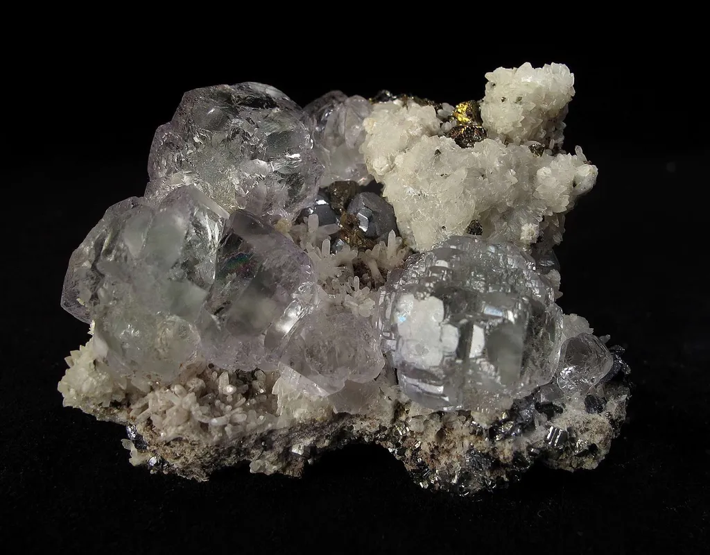 Fluorite With Calcite image