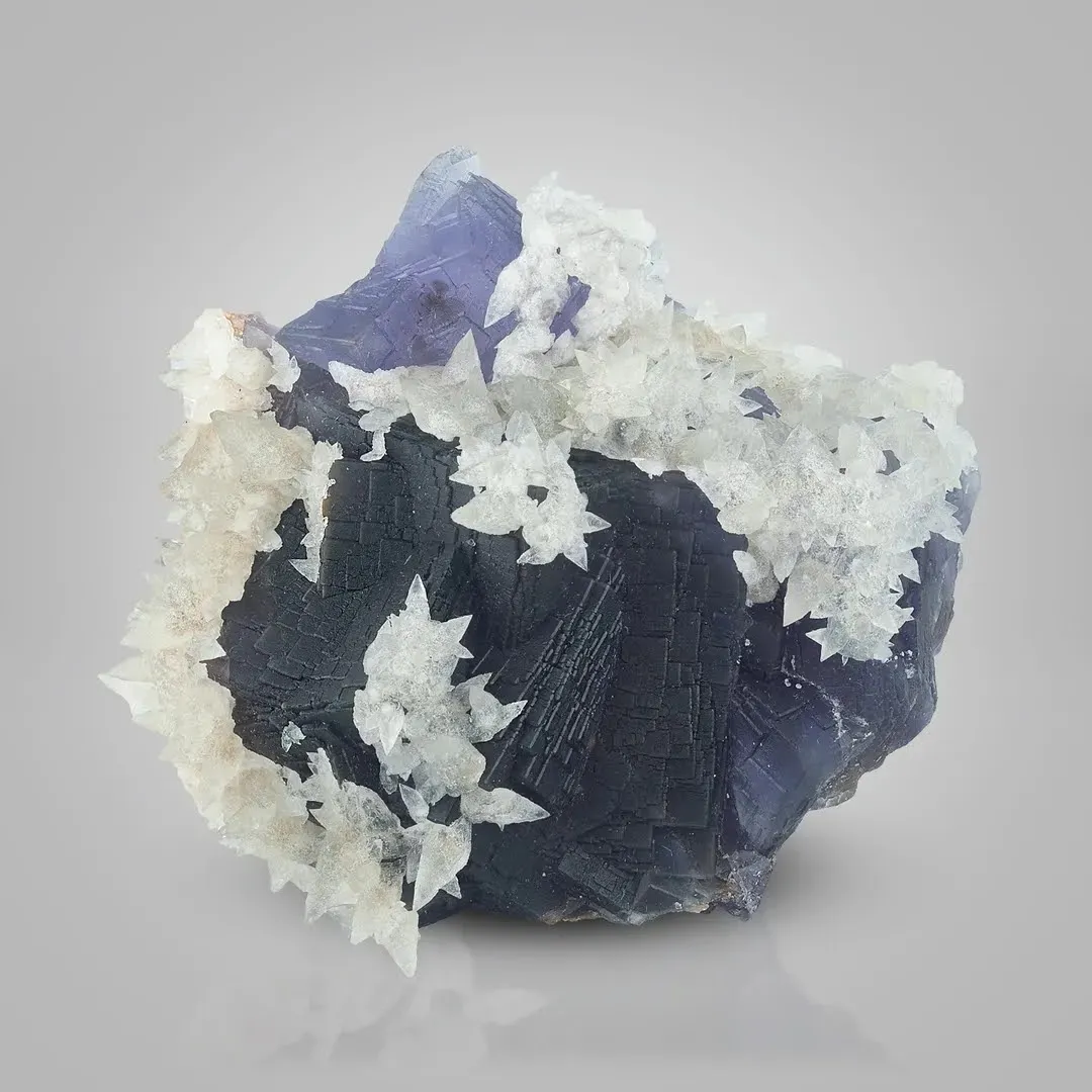 Fluorite with Calcite - image 1