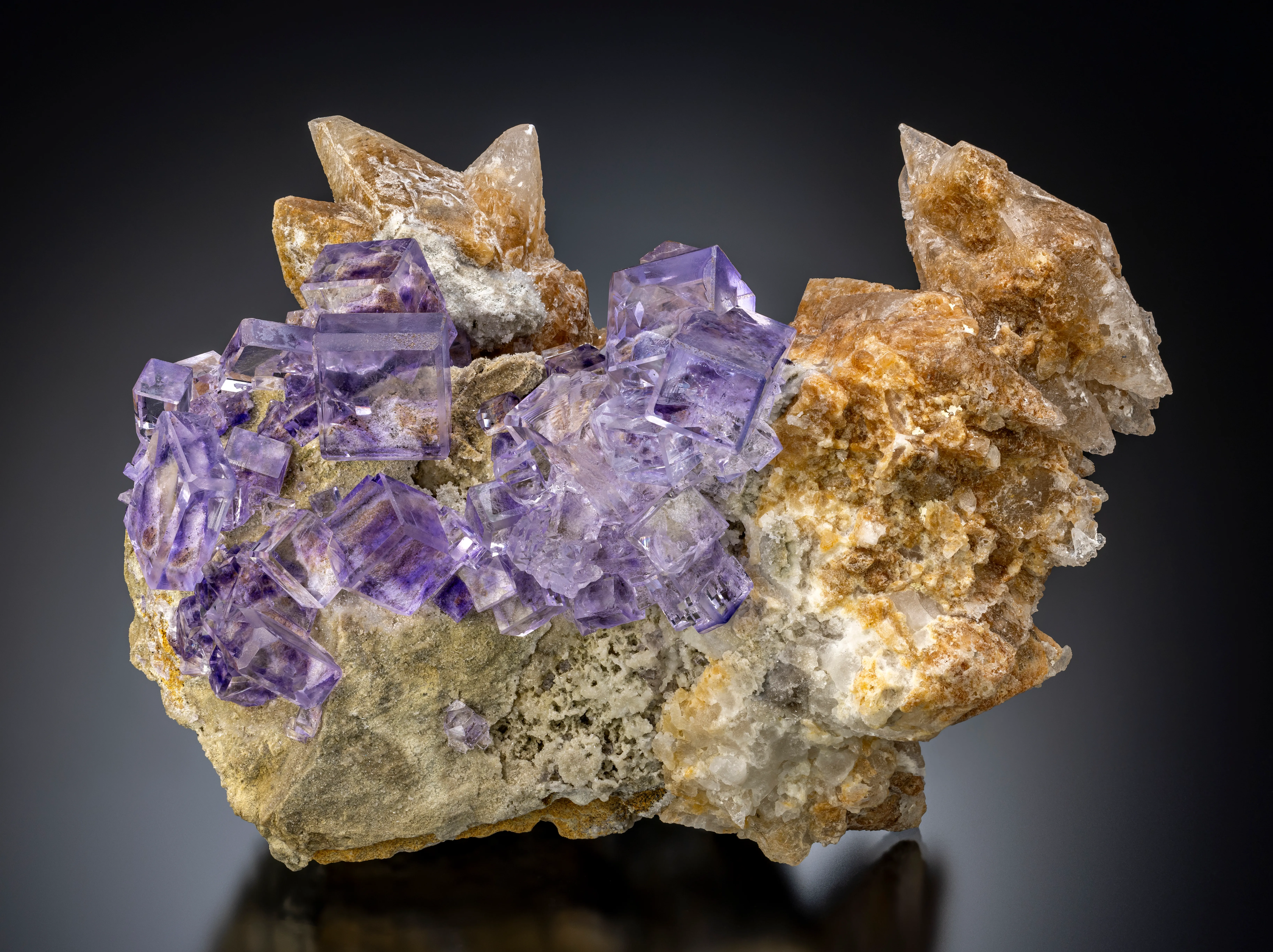 Fluorite with Calcite - image 1