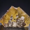 Fluorite with Calcite and Chalcopyrite - image 1