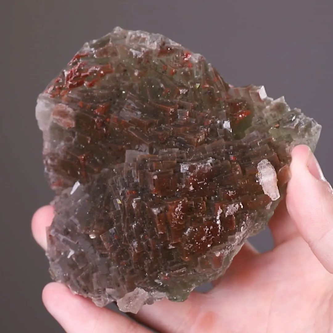 Fluorite with Calcite and Chalcopyrite - image 2