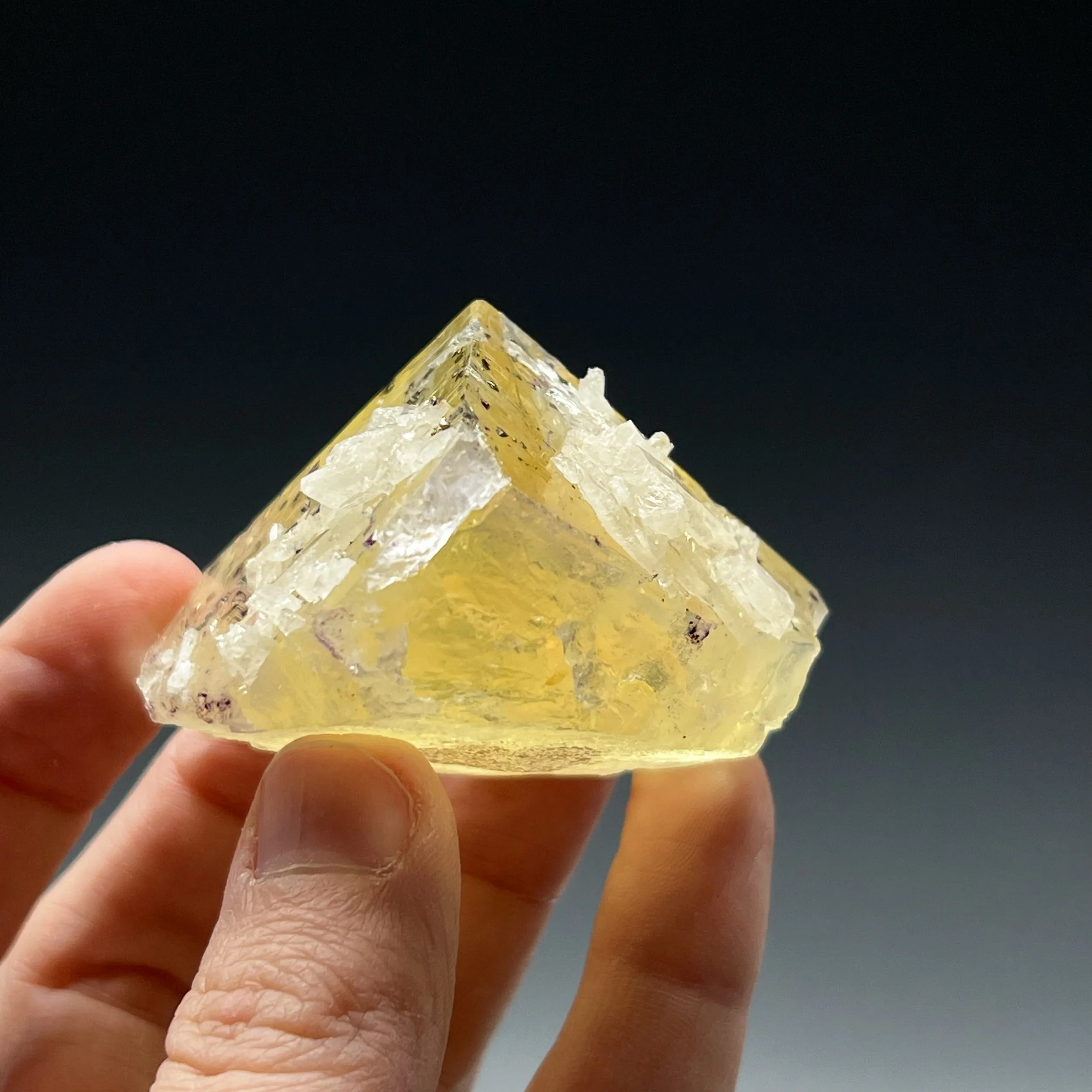 Fluorite with Calcite and Chalcopyrite - image 4