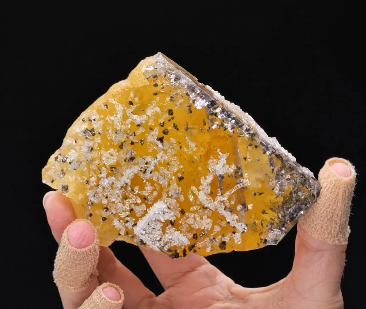 Fluorite with Calcite and Chalcopyrite - image 2