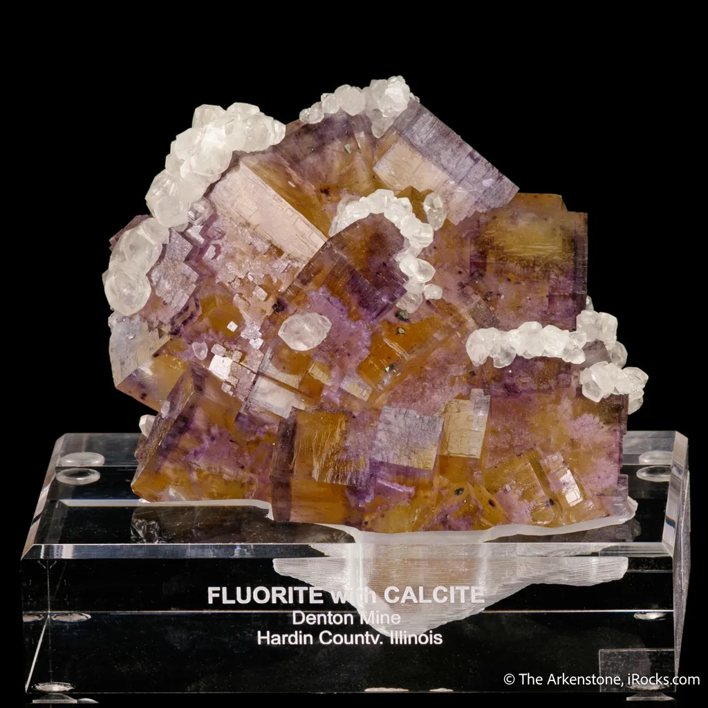 Fluorite with Calcite and Chalcopyrite - image 4