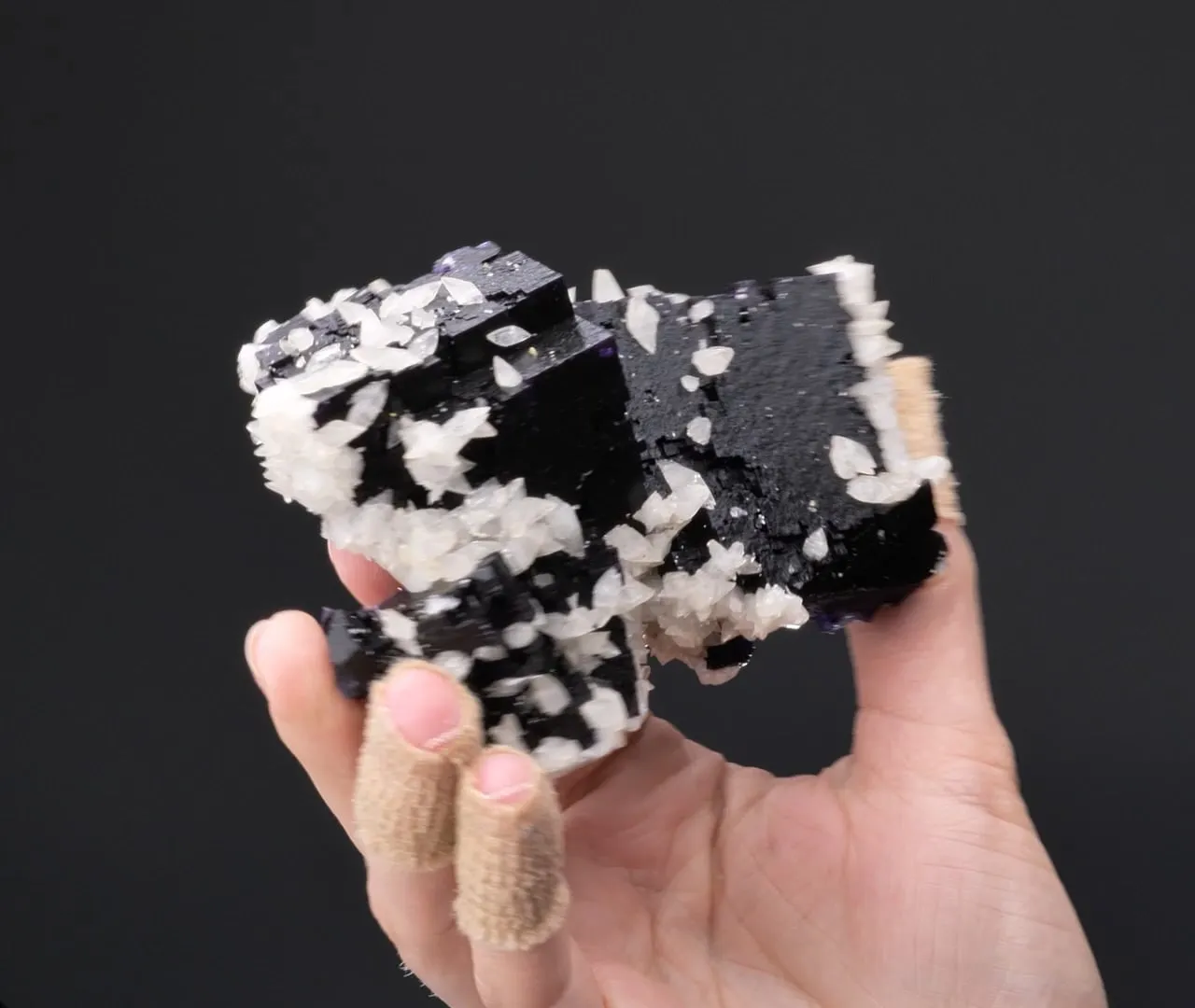 Fluorite with Calcite and Chalcopyrite - image 2