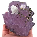 Fluorite With Calcite and Chalcopyrite - image 4