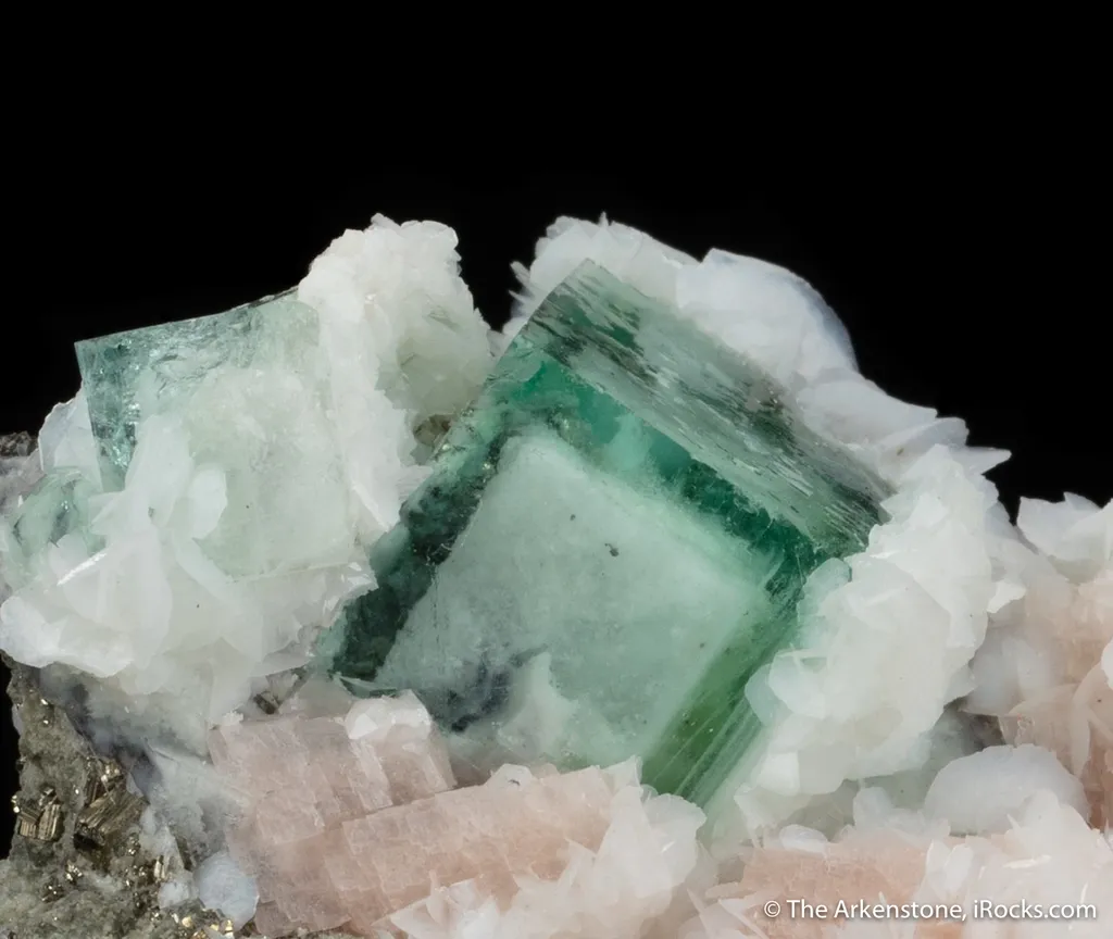 Fluorite with Calcite and Dolomite image