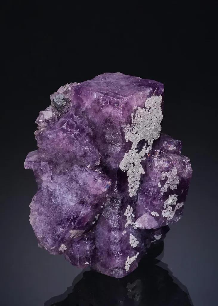 Fluorite with Calcite and Galena image
