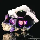 Fluorite with Calcite and Muscovite - image 4