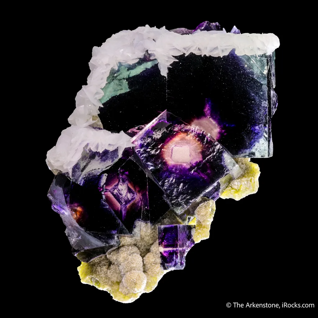 Fluorite with Calcite and Muscovite - image 5