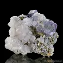 Fluorite with Calcite and Pyrite - image 4
