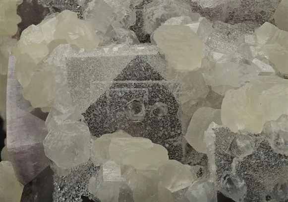 Fluorite with Calcite and Quartz image