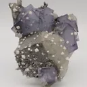 Fluorite with Calcite and Quartz - image 4