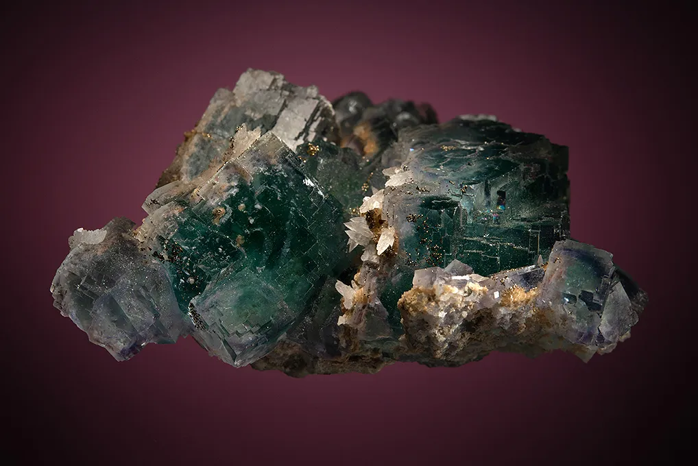 Fluorite with Calcite and Quartz - image 4