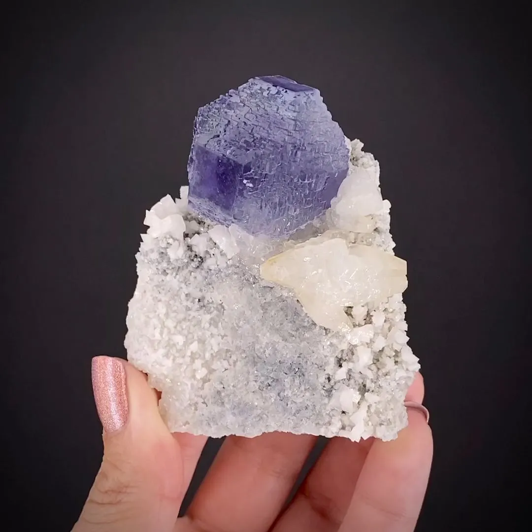Fluorite with Calcite - image 2