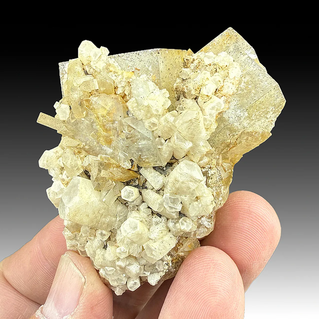 Fluorite with Calcite, Barite - image 1