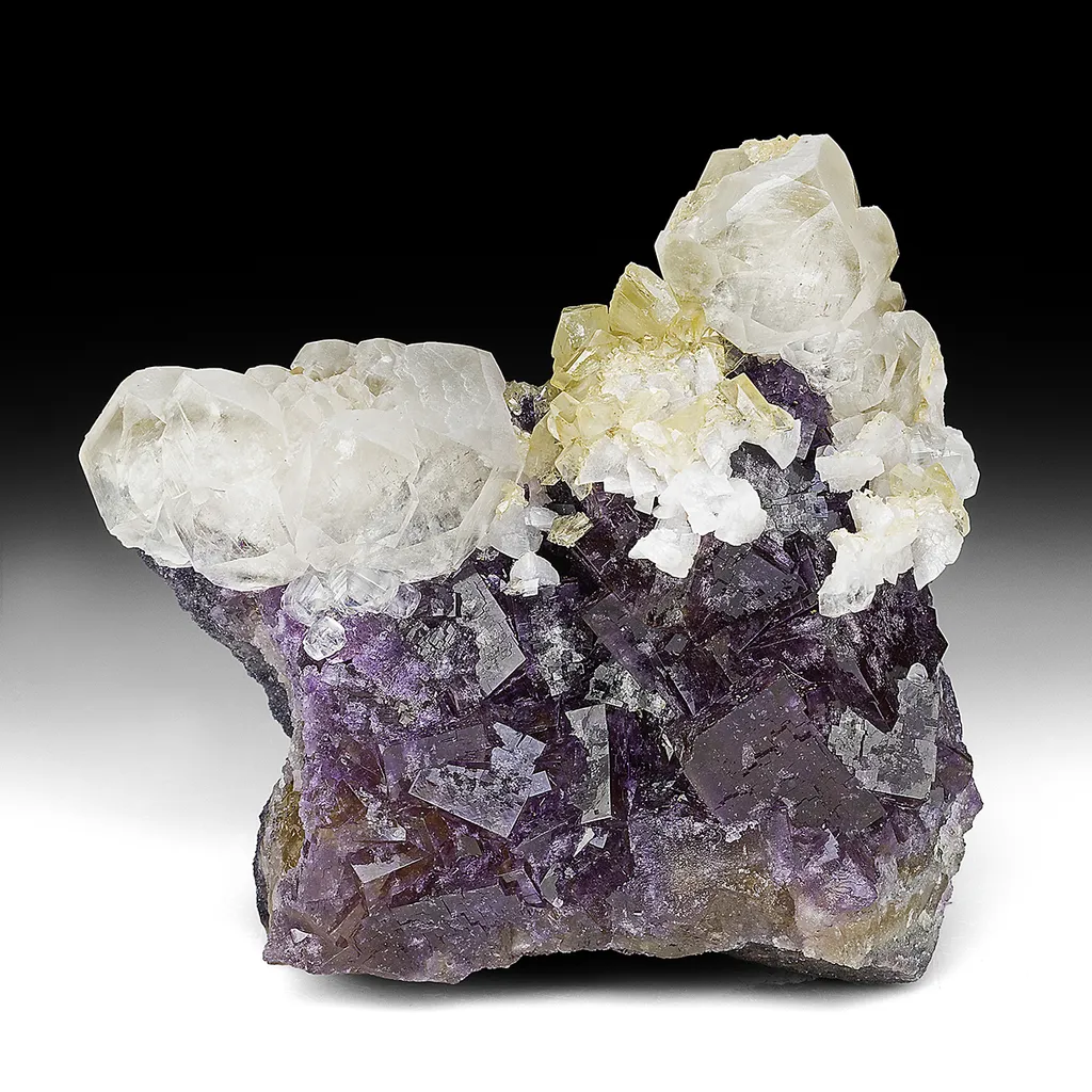 Fluorite with Calcite, Barite, Dolomite image