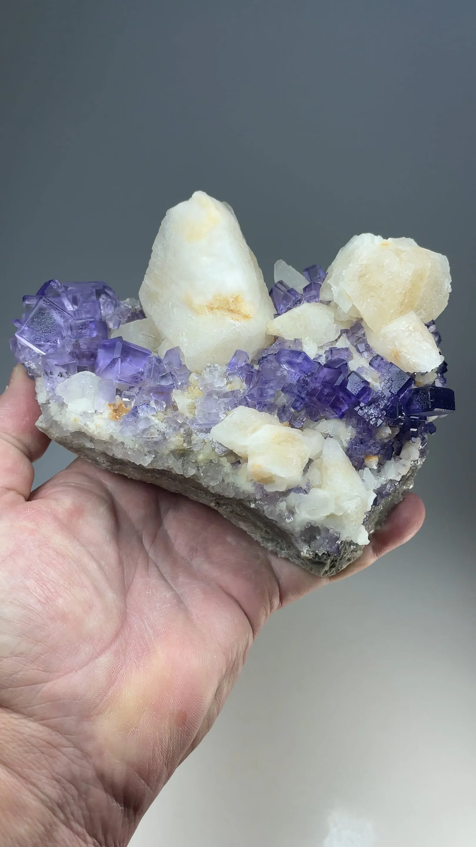 Fluorite with Calcite - image 2