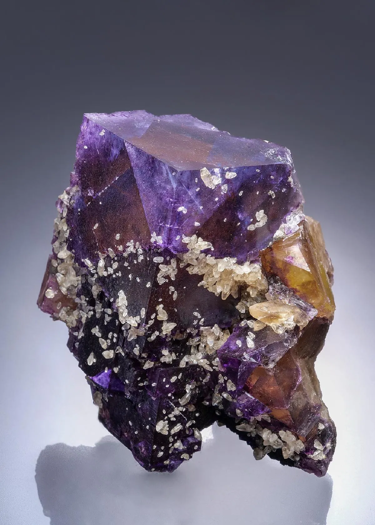 Fluorite with Calcite - image 1
