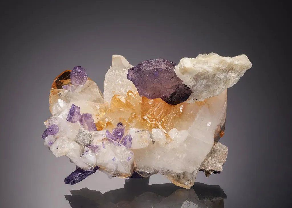 Fluorite with Calcite image