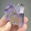 Fluorite with Calcite, Chalcopyrite - image 2