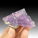 Fluorite with Calcite, Chalcopyrite - image 1