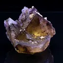 Fluorite with Calcite & Chalcopyrite - Denton Mine - image 6